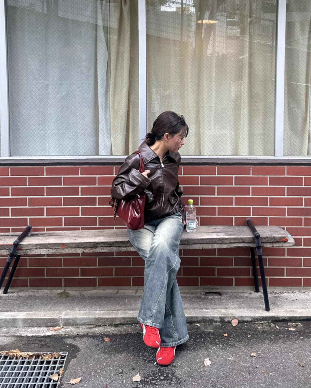 レトロウォッシュデニムパンツ AY3002