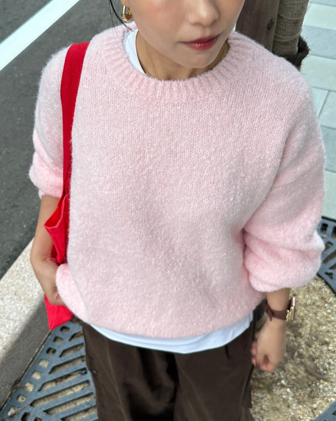 【即納】ソフトループカラーニット AY5004