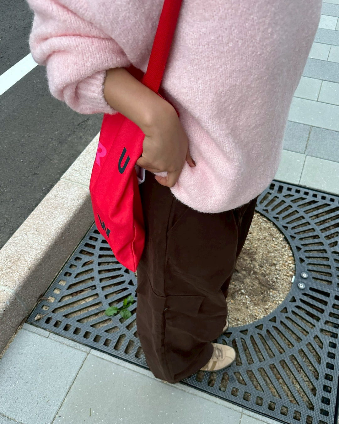 【即納】ベルト付きワイドストレートコットンパンツ AY5006