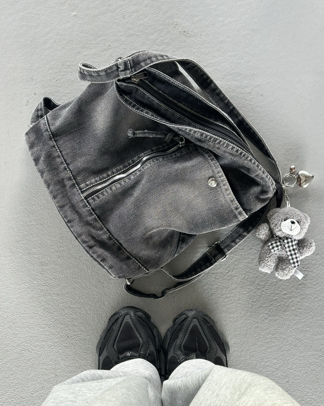 【即納】マルチショルダーウォッシュデニムバッグ AY5009