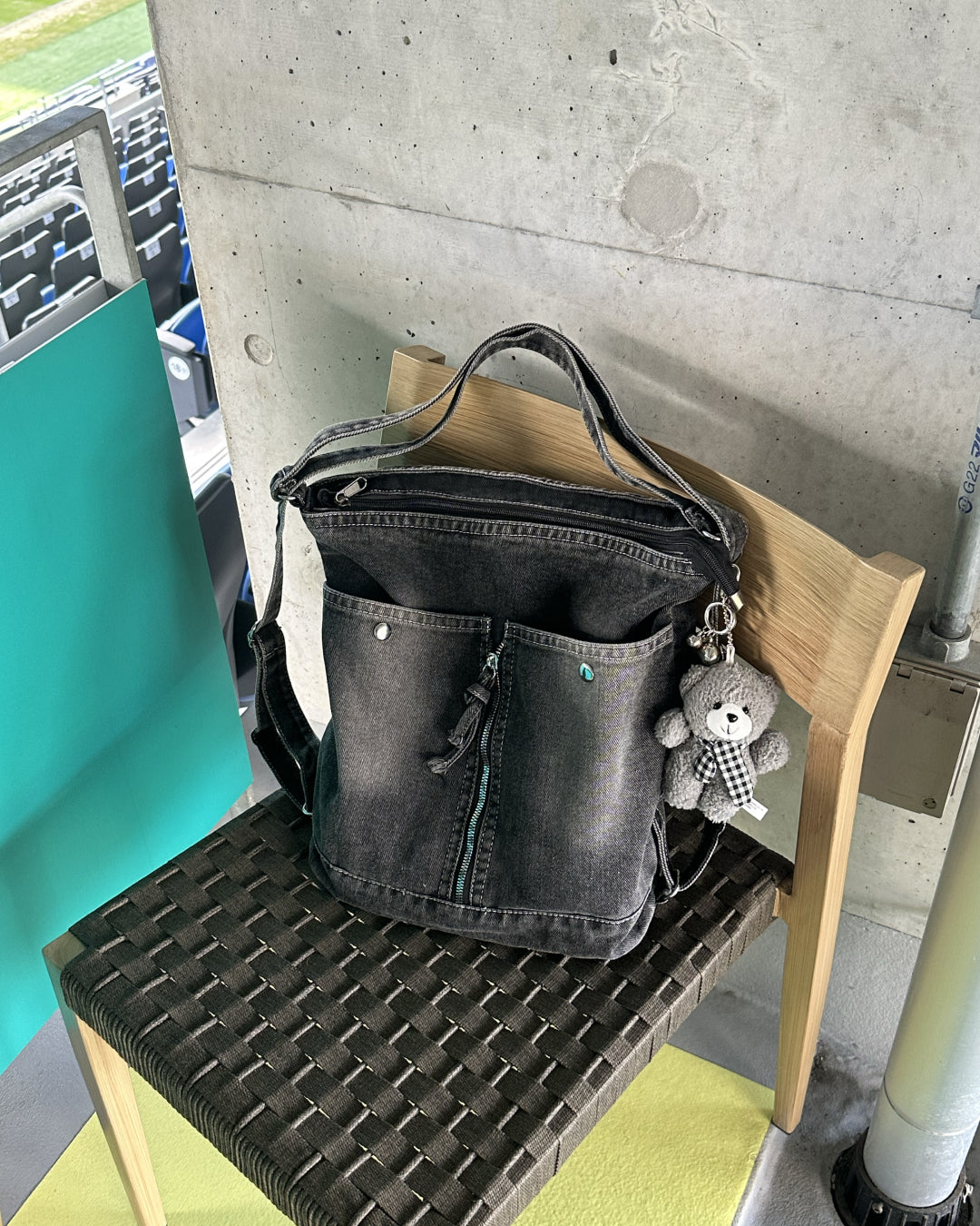 【即納】マルチショルダーウォッシュデニムバッグ AY5009