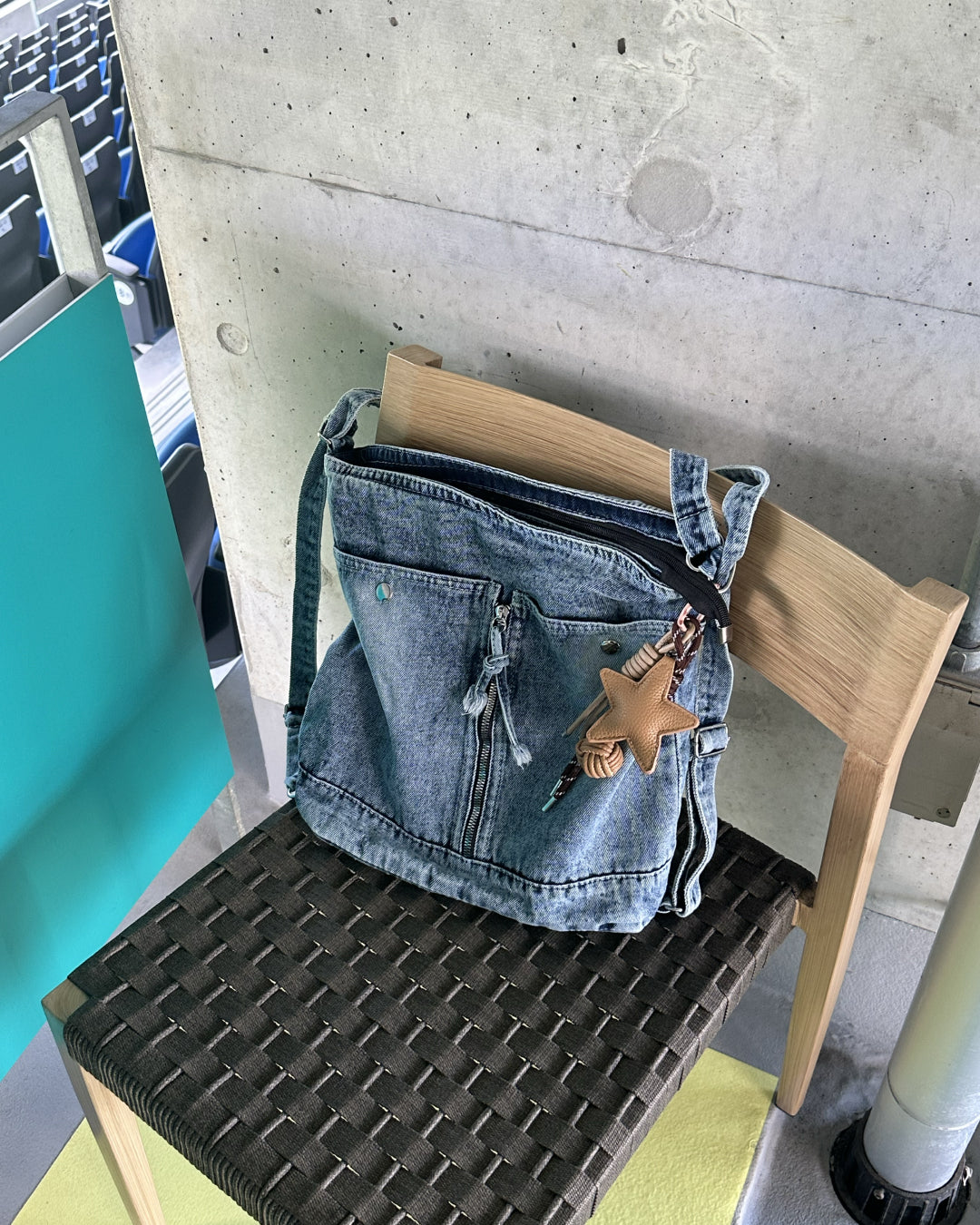 【即納】マルチショルダーウォッシュデニムバッグ AY5009