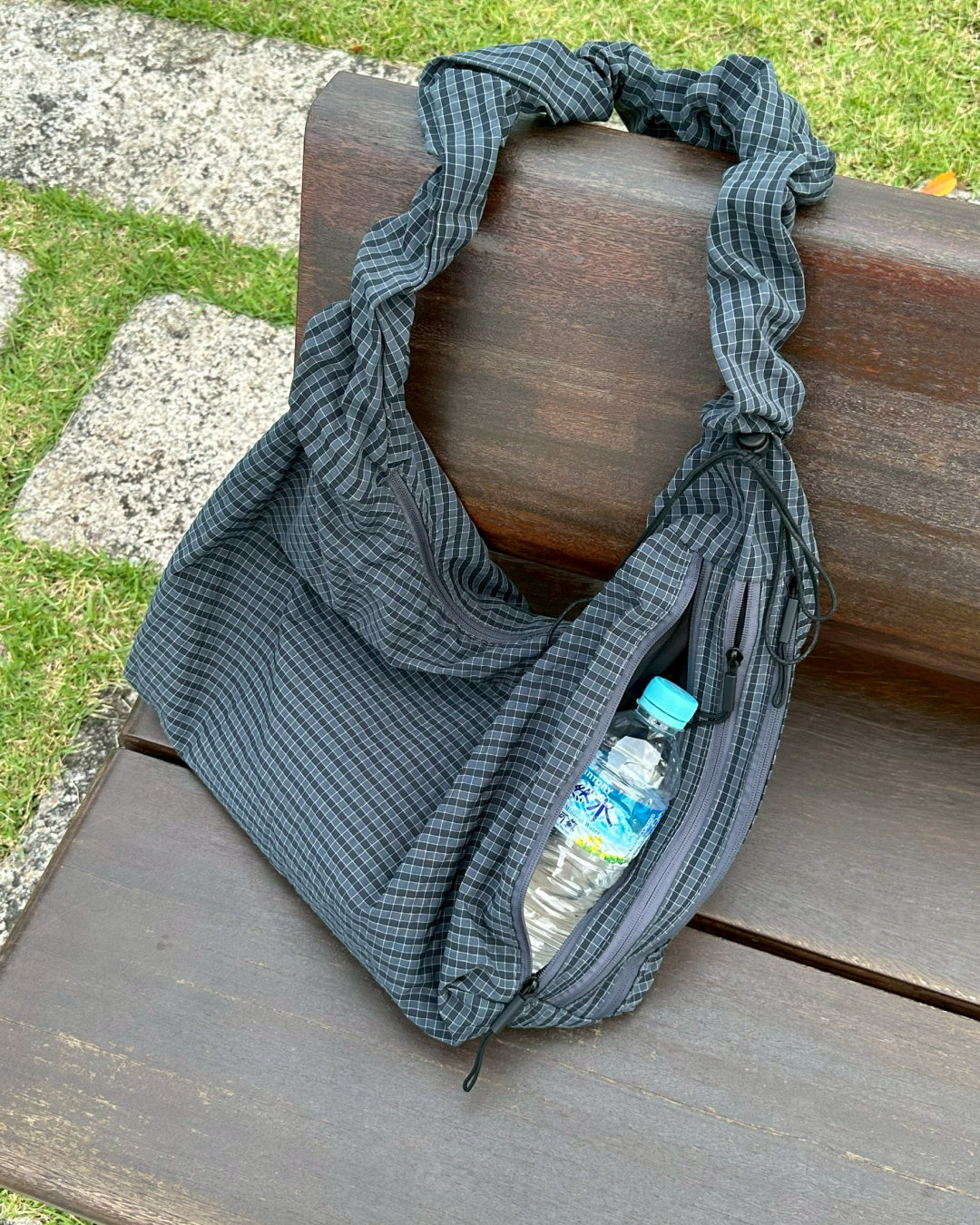 【即納】2wayショルダーチェックメッセンジャーバッグ AY5012