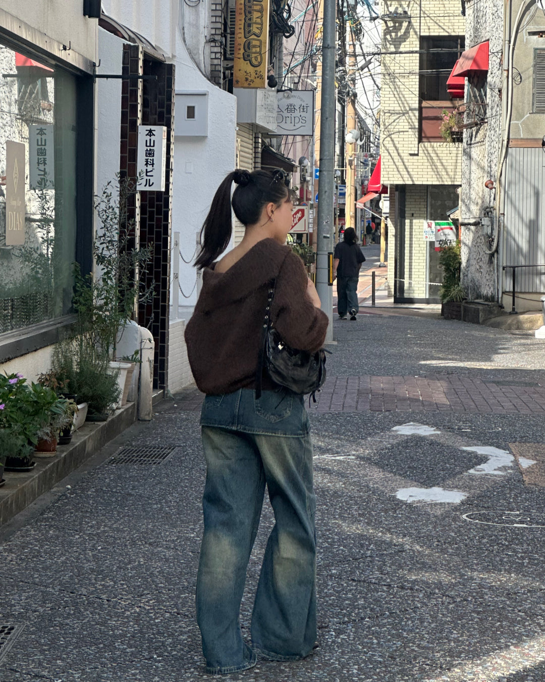 【即納】レイヤードスカートデニムパンツ AY5014