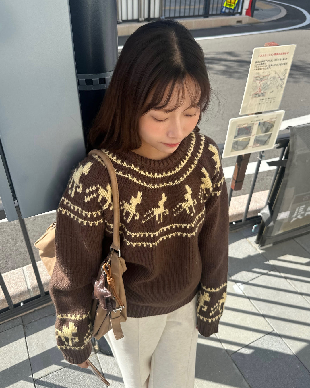 【即納】アーガイルケーブルセーター AY5021