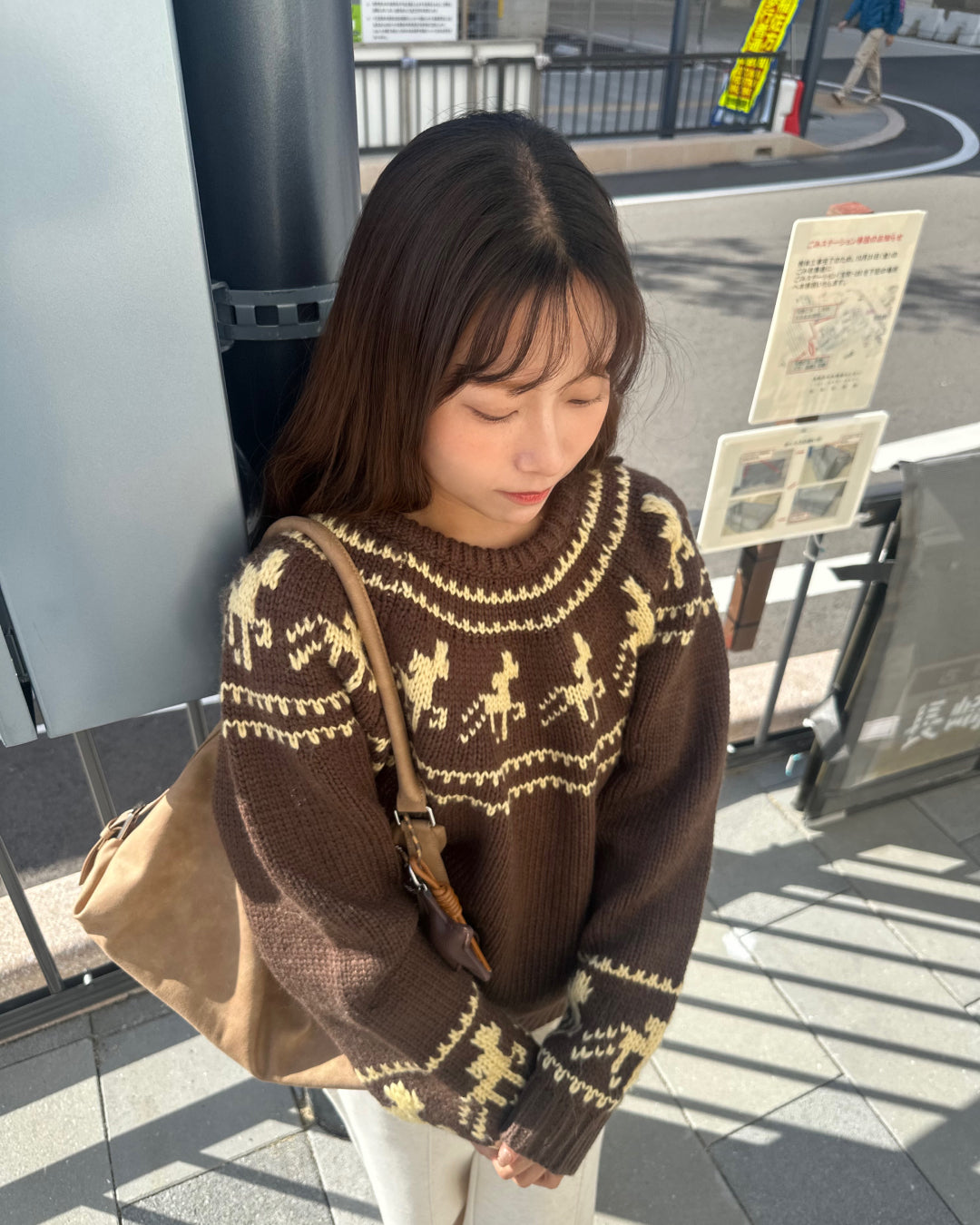 【即納】アーガイルケーブルセーター AY5021