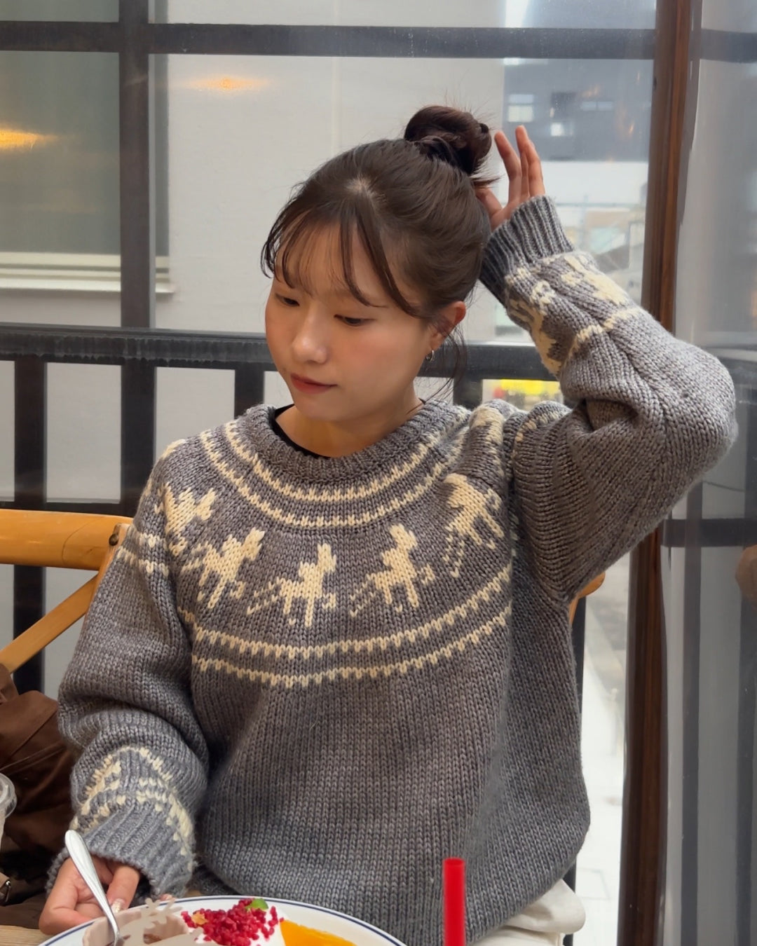 【即納】アーガイルケーブルセーター AY5021