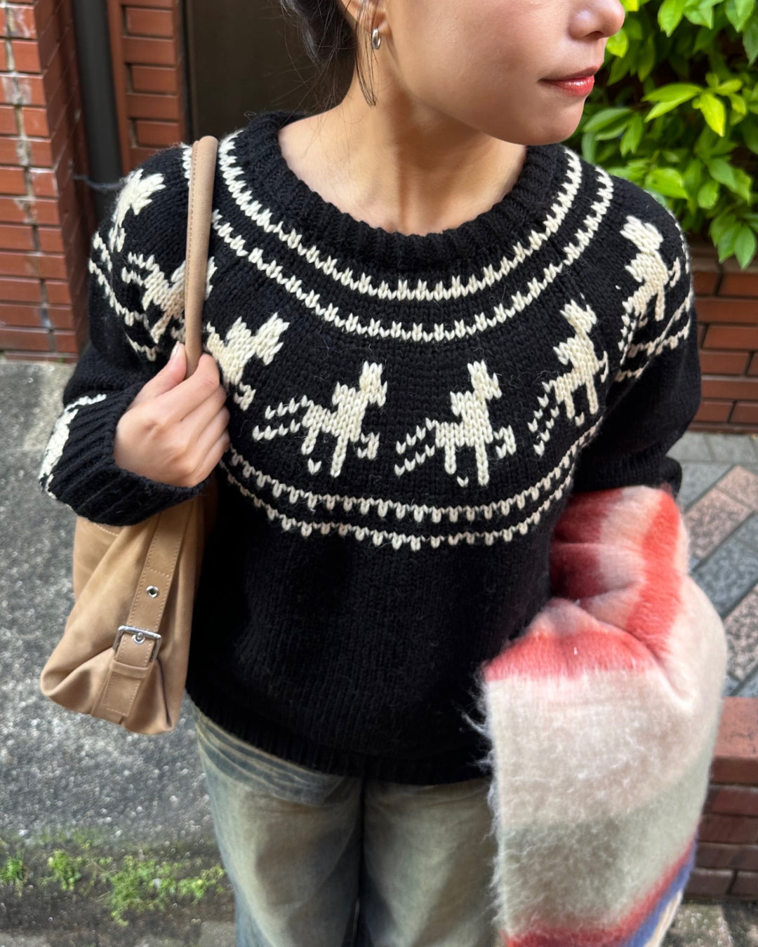 【即納】アーガイルケーブルセーター AY5021