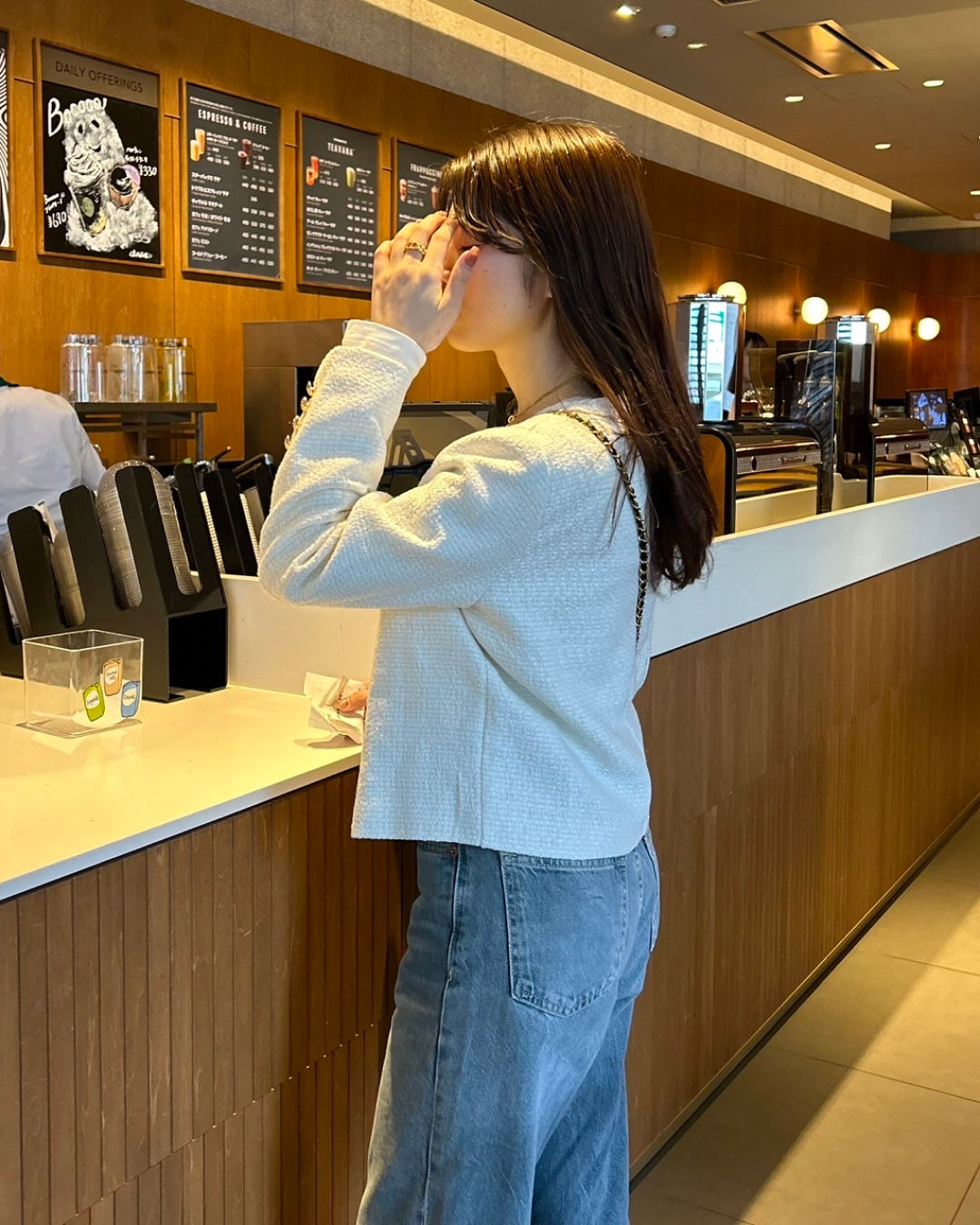 Black tweed jacket B0004