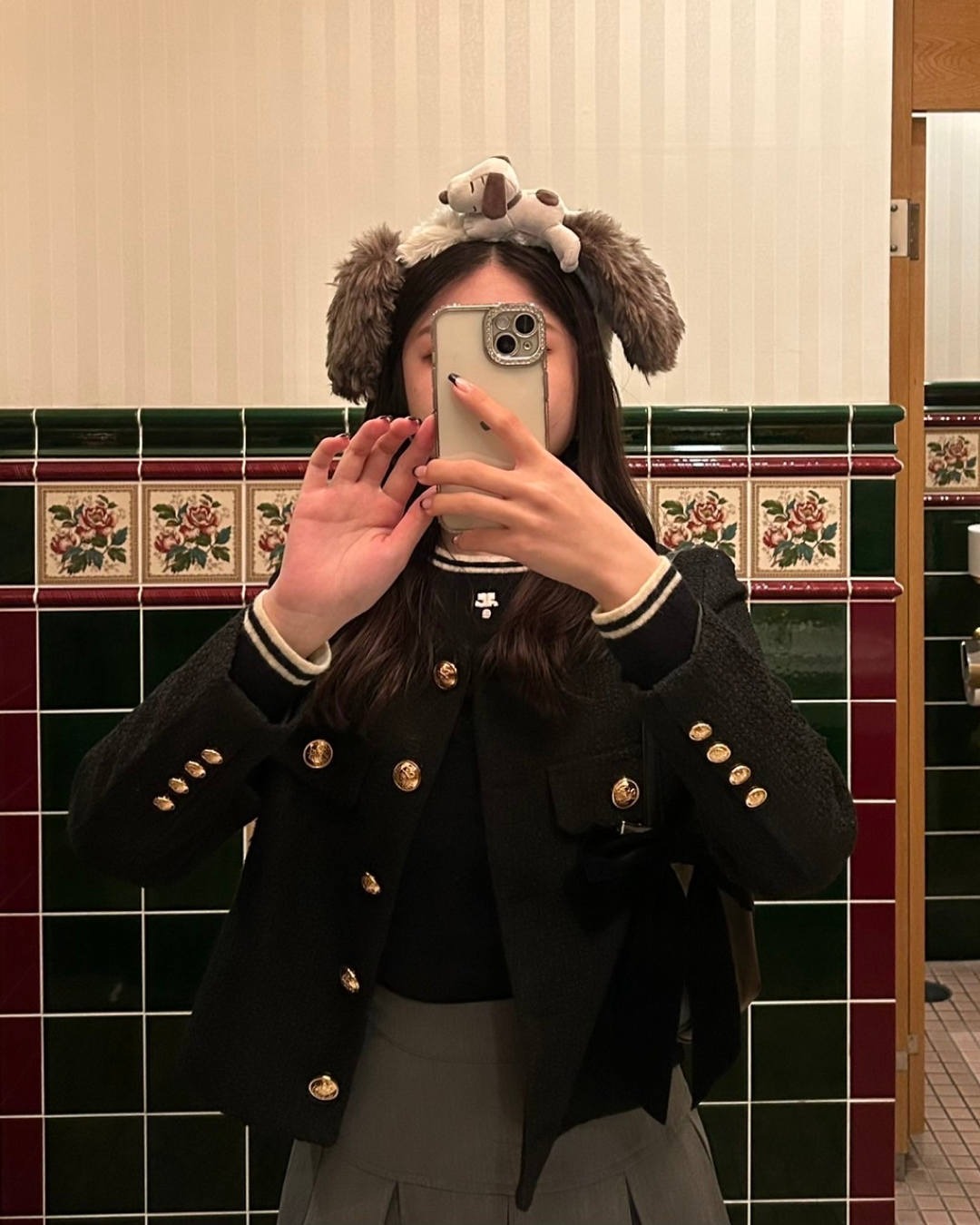 Black tweed jacket B0004