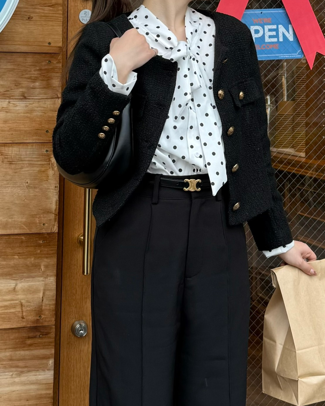 ドットタイブラウス B0308