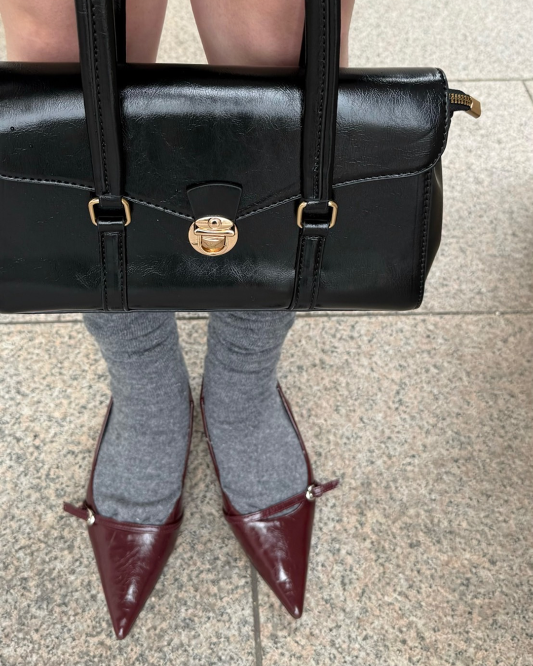 ゴールドプレートショルダーバッグ B1010