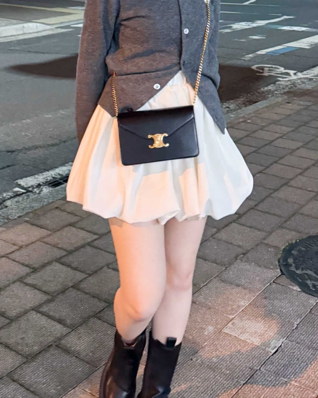 シフォンバルーンスカート B1030