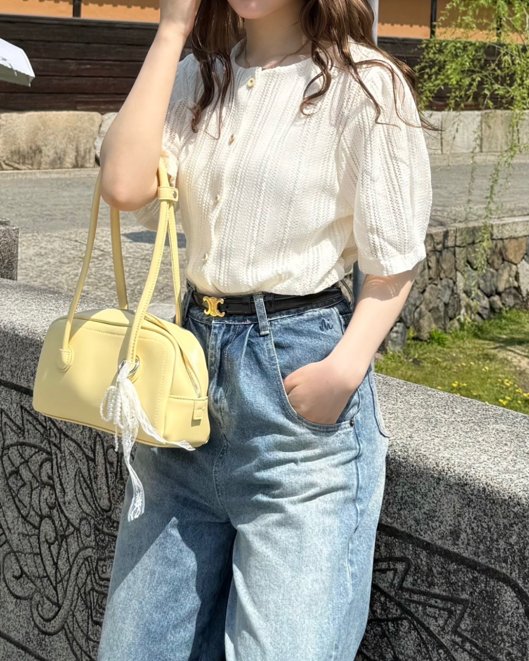 パフスリーブフレンチシャツ B1032