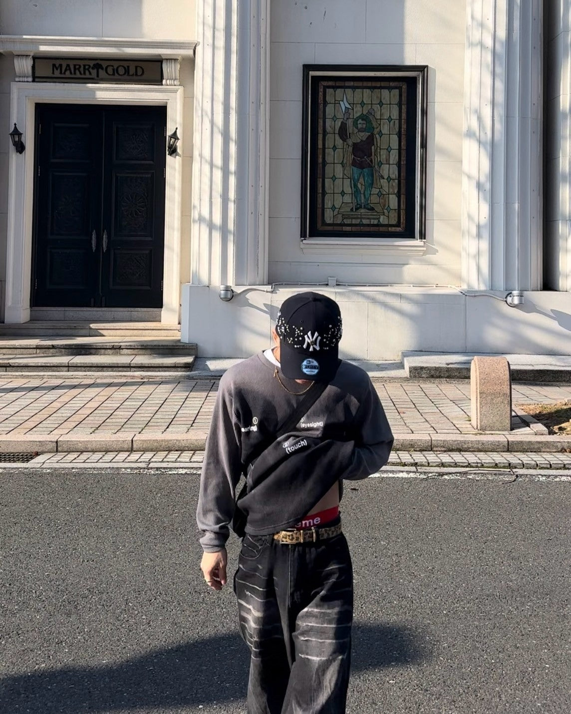 ウォッシュダメージデニムパンツ SK0033