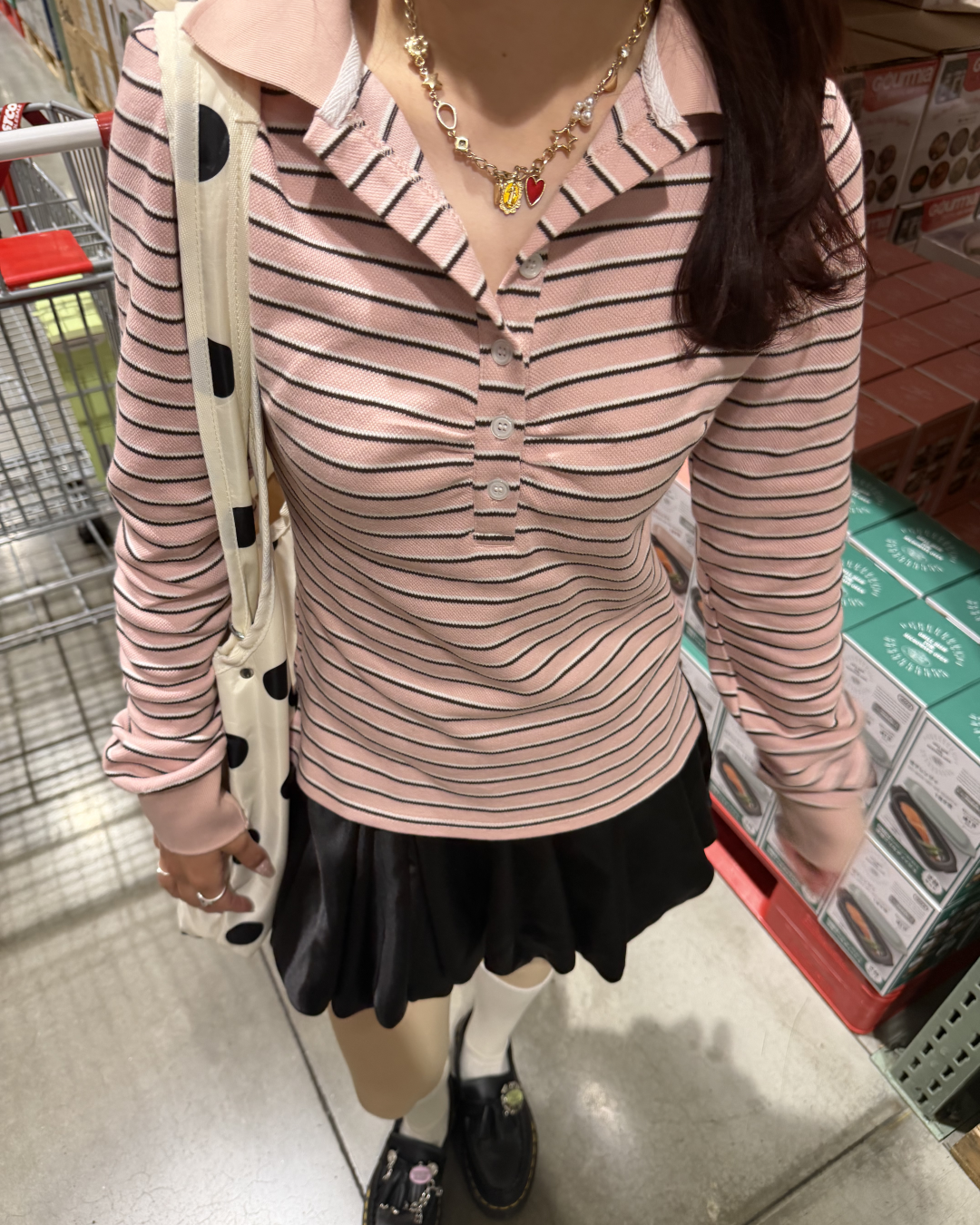 ピンクボーダーポロ
BB0040