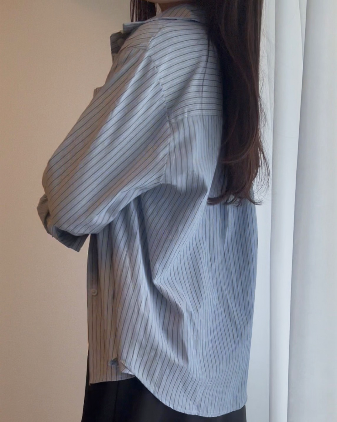 ブルーストライプシャツ BM0006