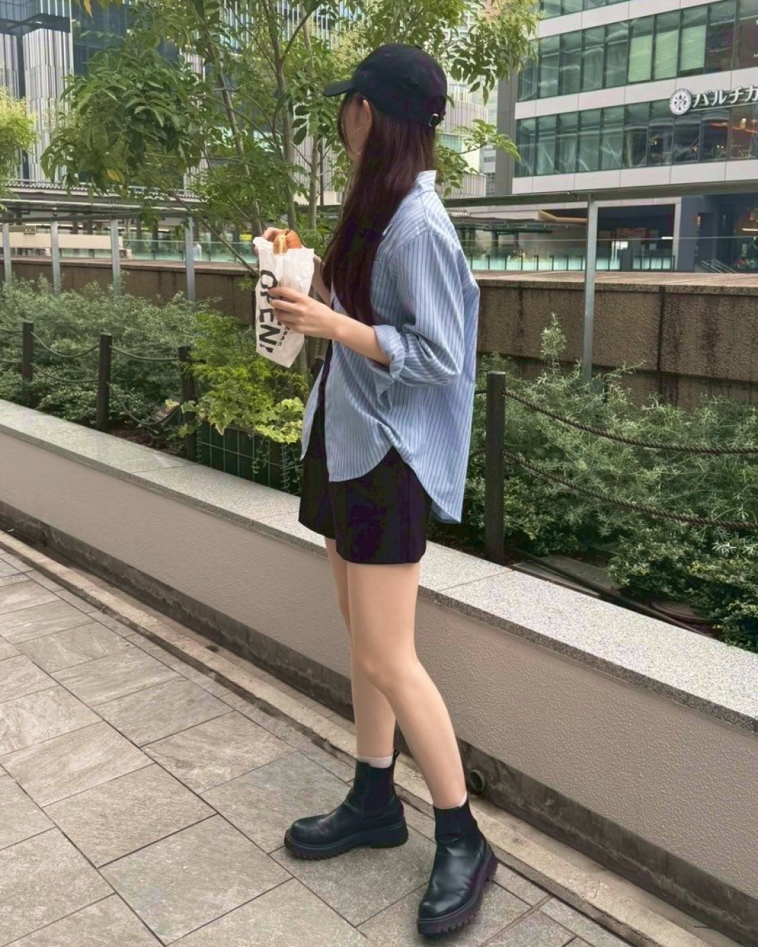 ブルーストライプシャツ BM0006