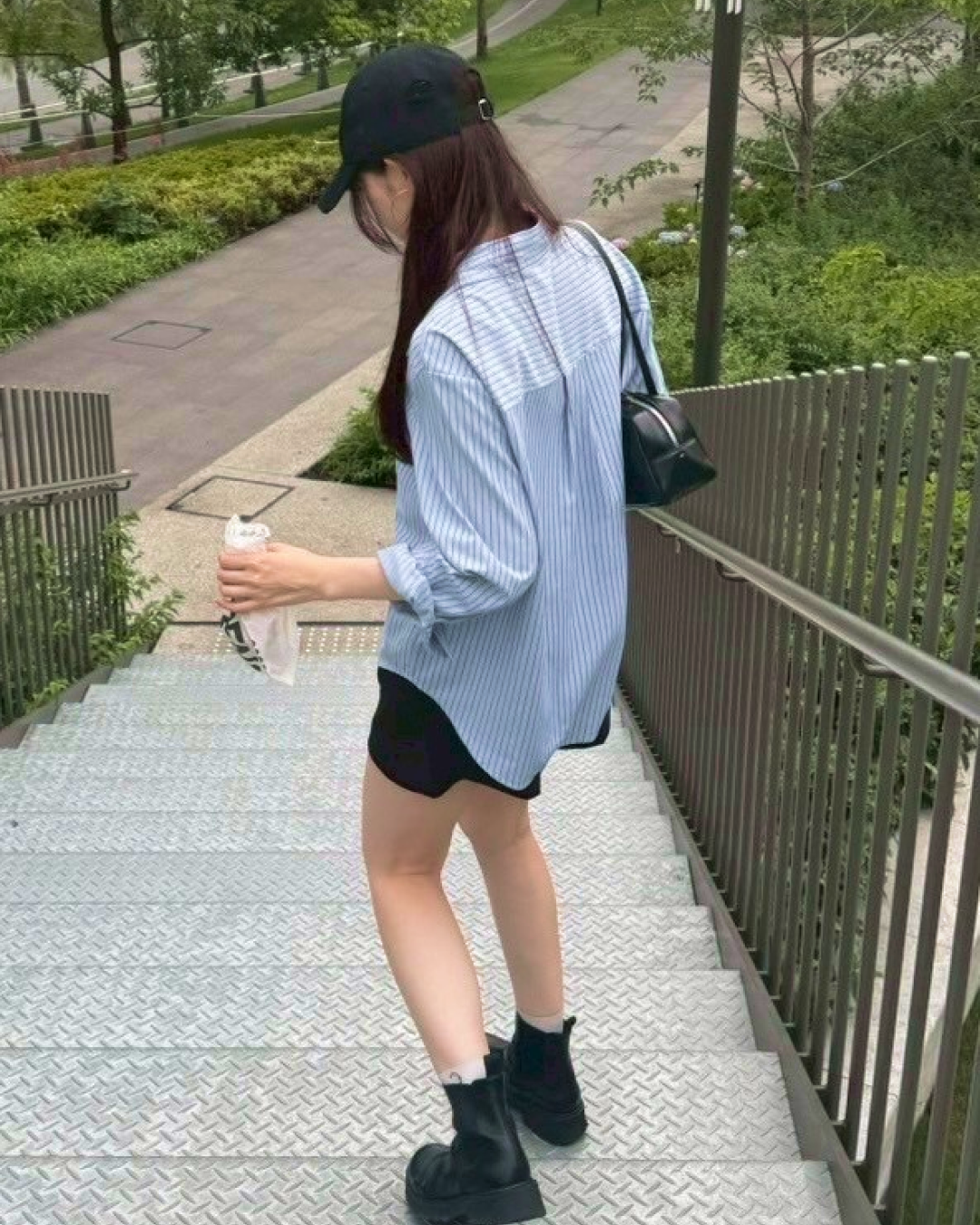 ブルーストライプシャツ BM0006