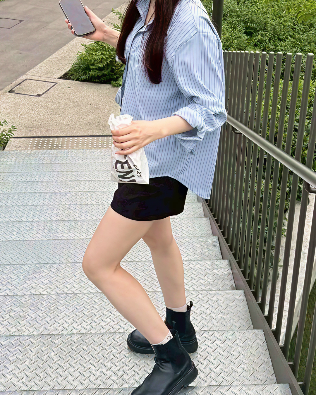 ブルーストライプシャツ BM0006