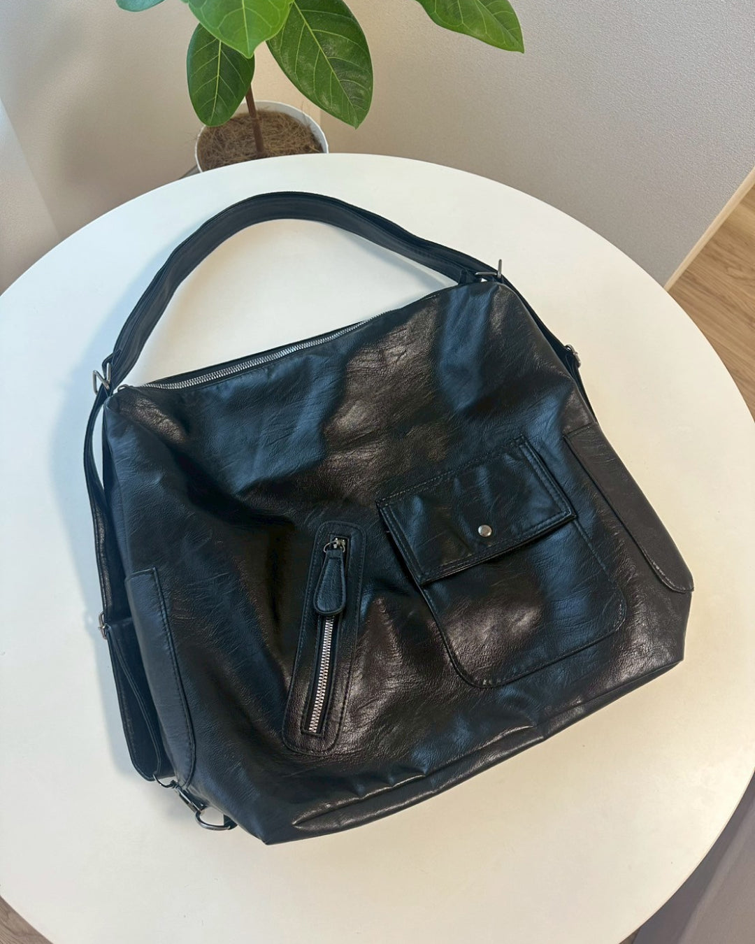 3WAYブラックショルダーバッグ BM0071