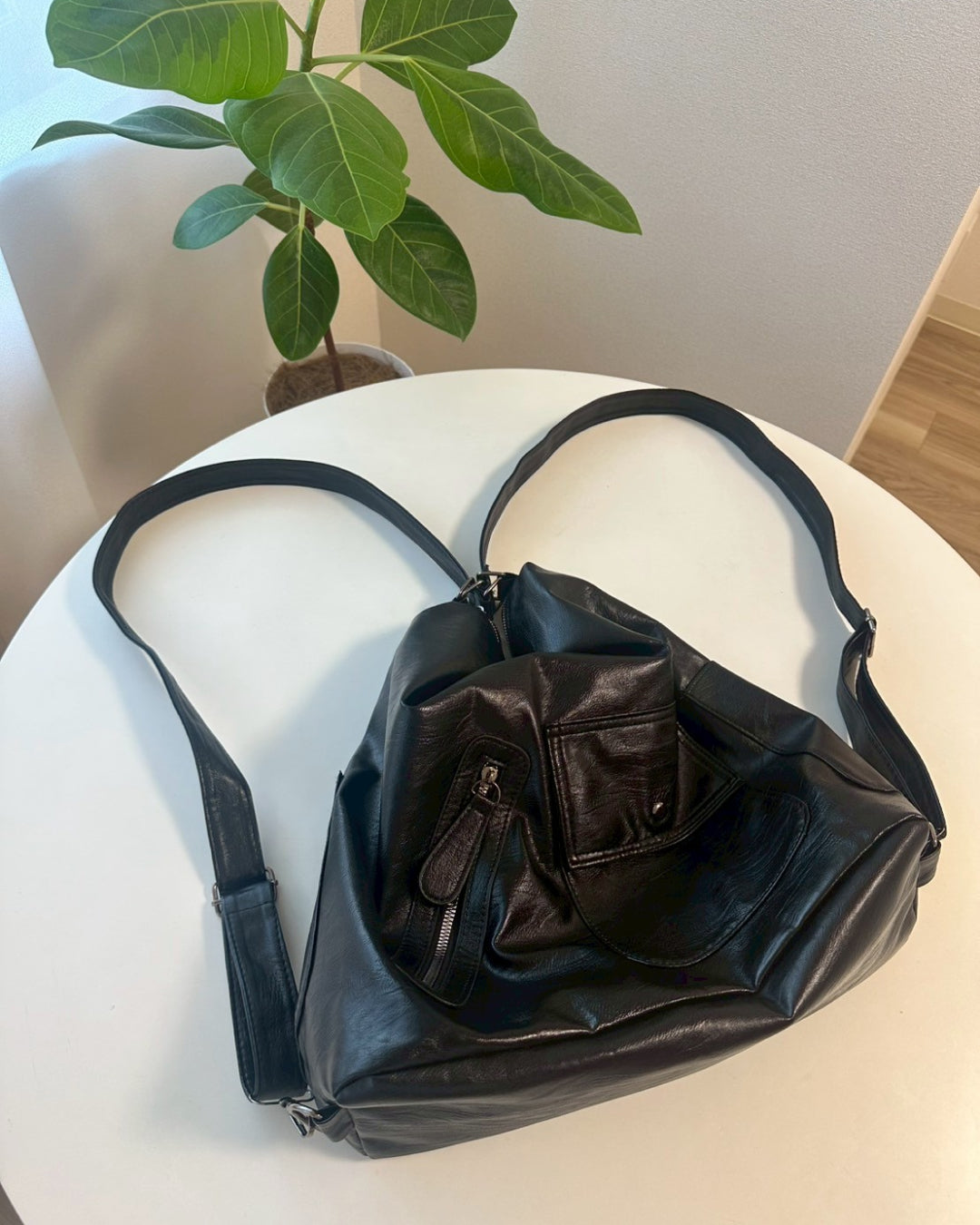 3WAYブラックショルダーバッグ BM0071