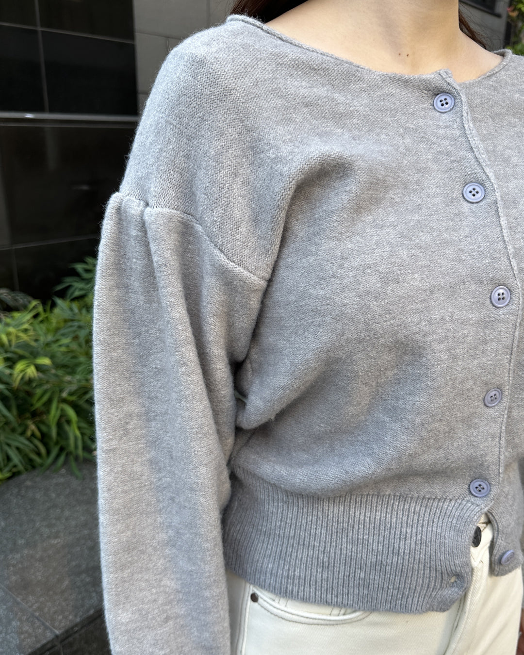 ラウンドネックニットカーディガン BM0099