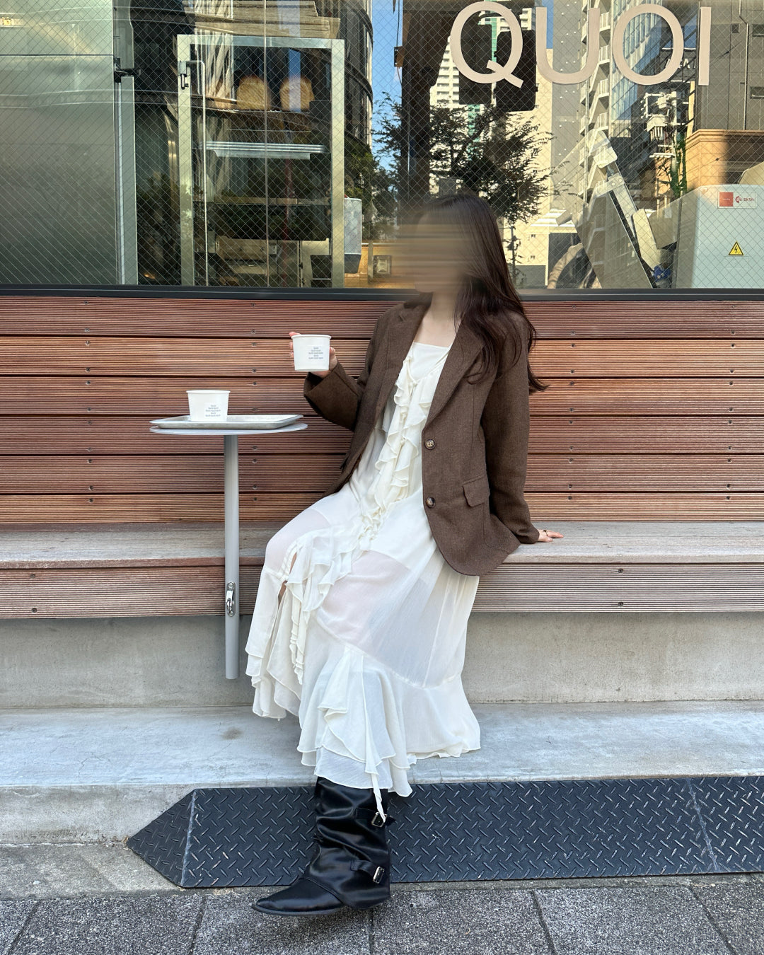 ヘリンボーンブラウンジャケット BM0119