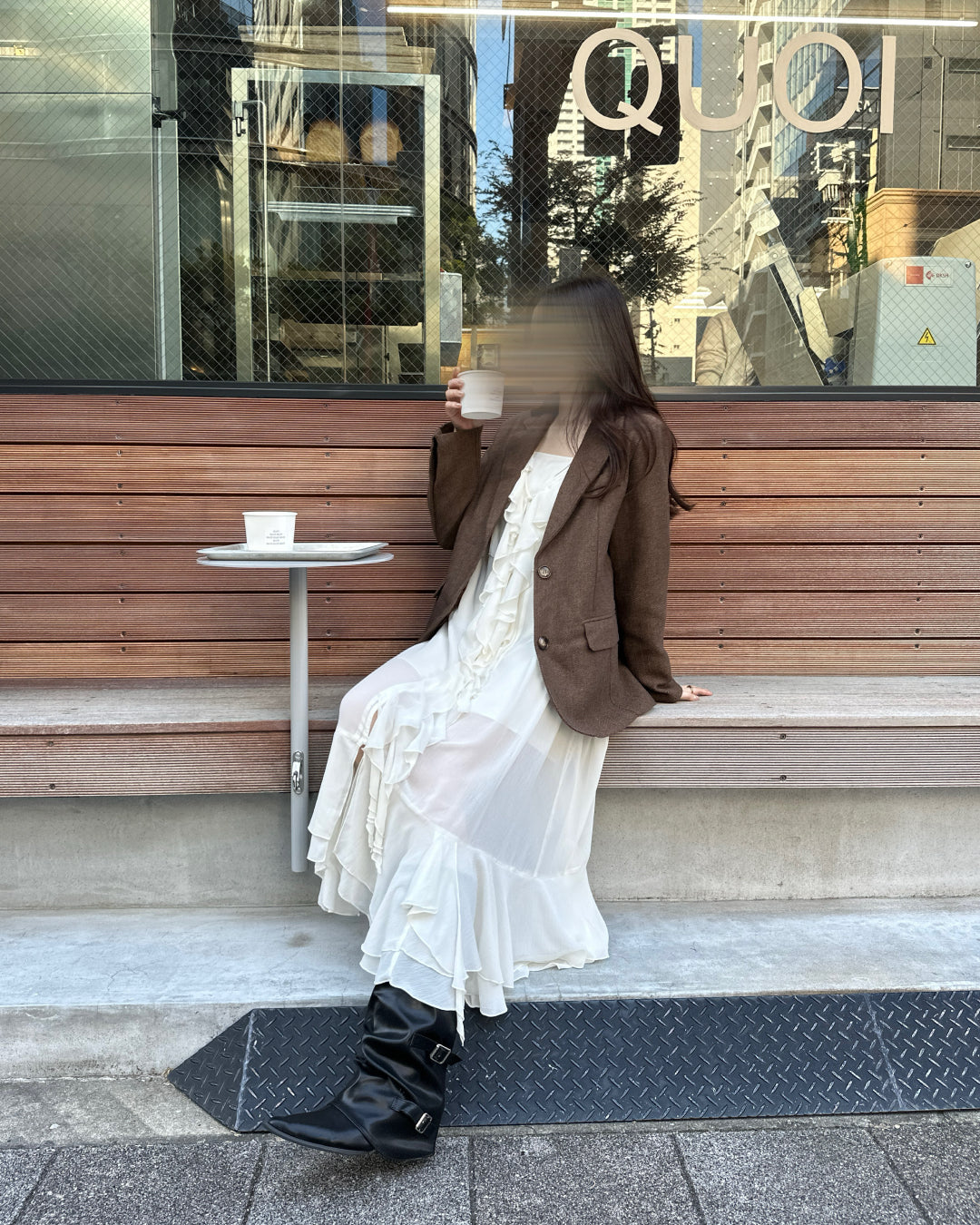 ヘリンボーンブラウンジャケット BM0119