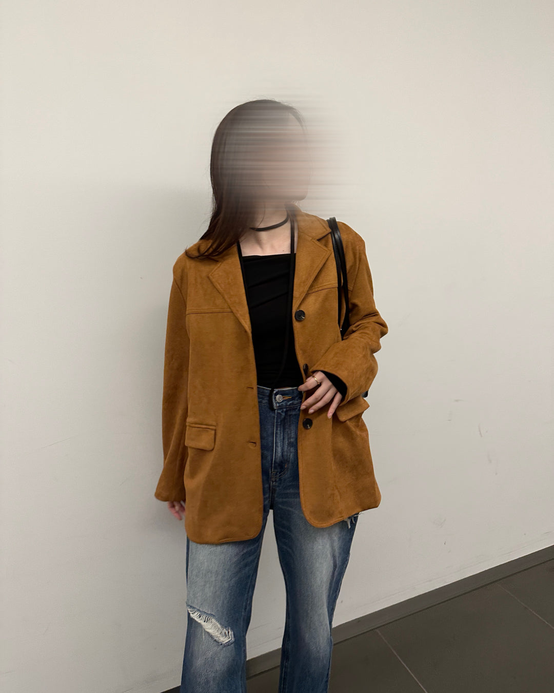 スエードシングルミドルジャケット BM0120