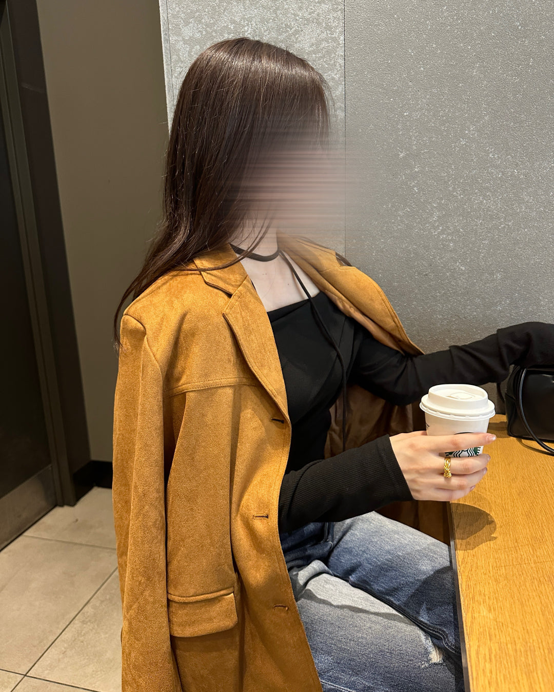 スエードシングルミドルジャケット BM0120