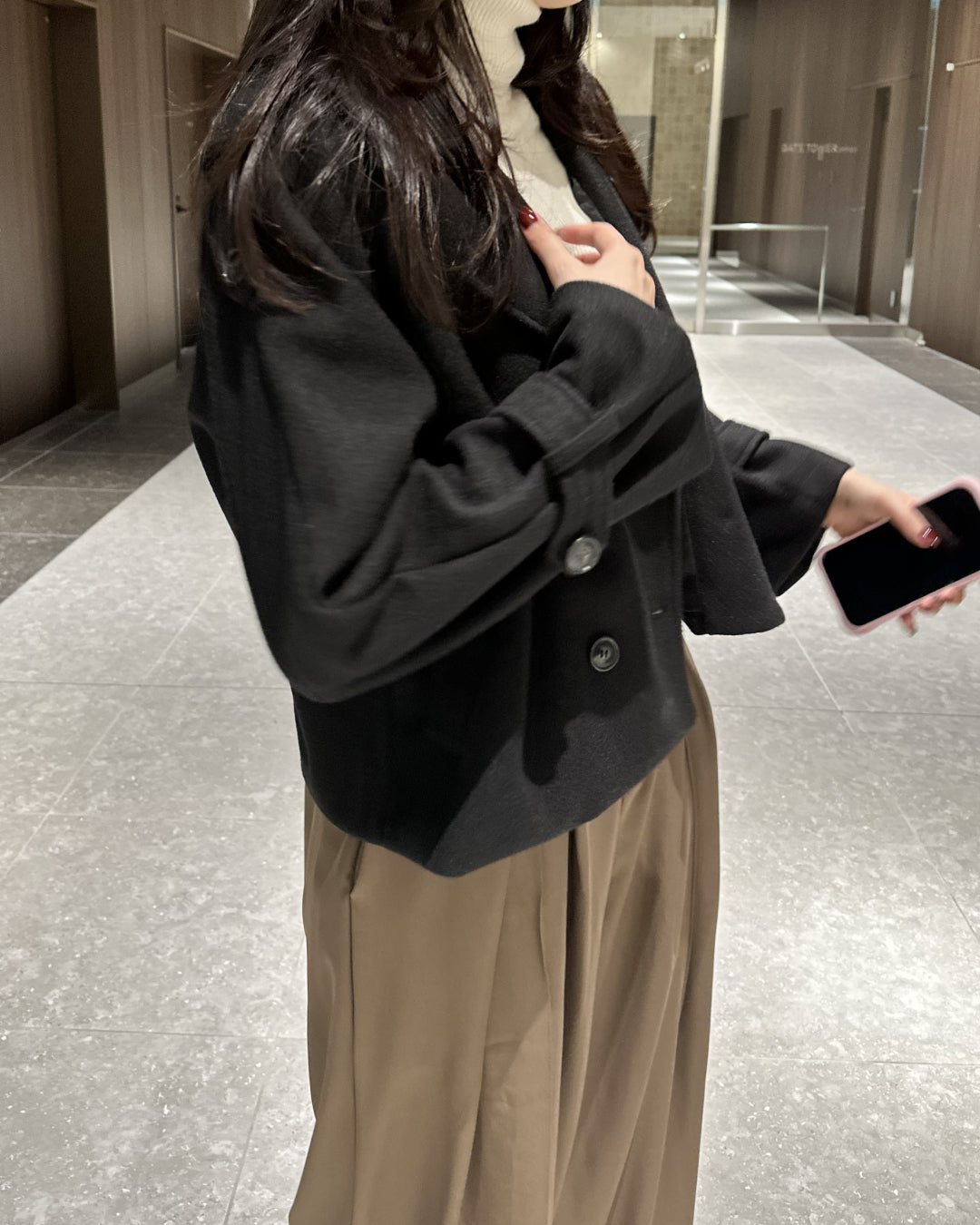 ウールライクショートPコート BM0122