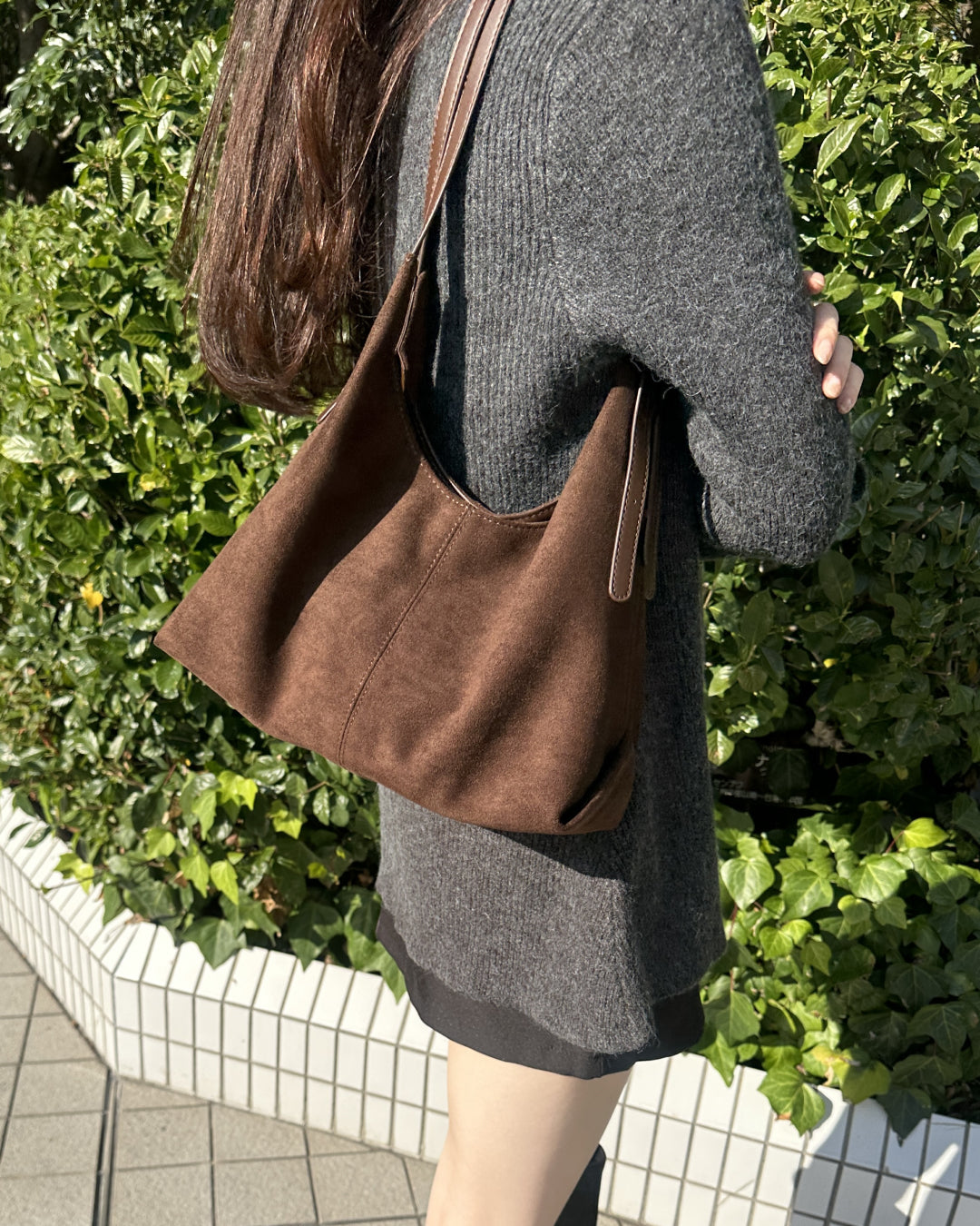 ダブルベルトスエードショルダーバッグ BM3004