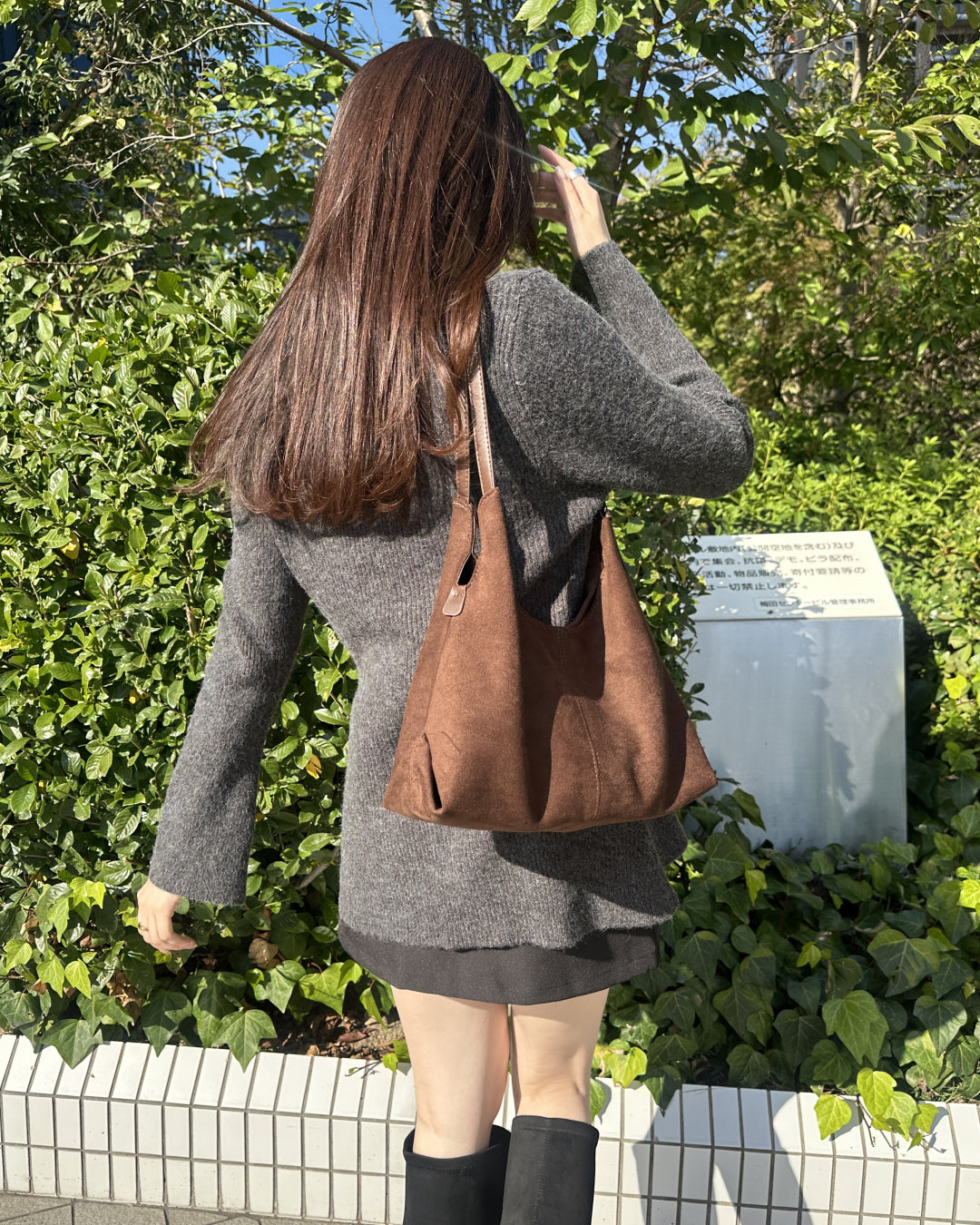 ダブルベルトスエードショルダーバッグ BM3004