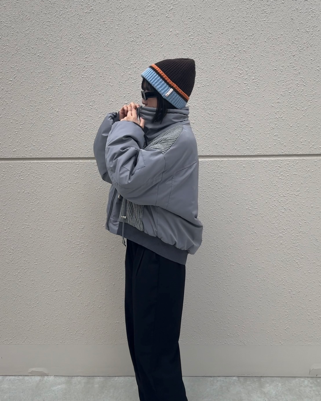 Switching short blouson C0021