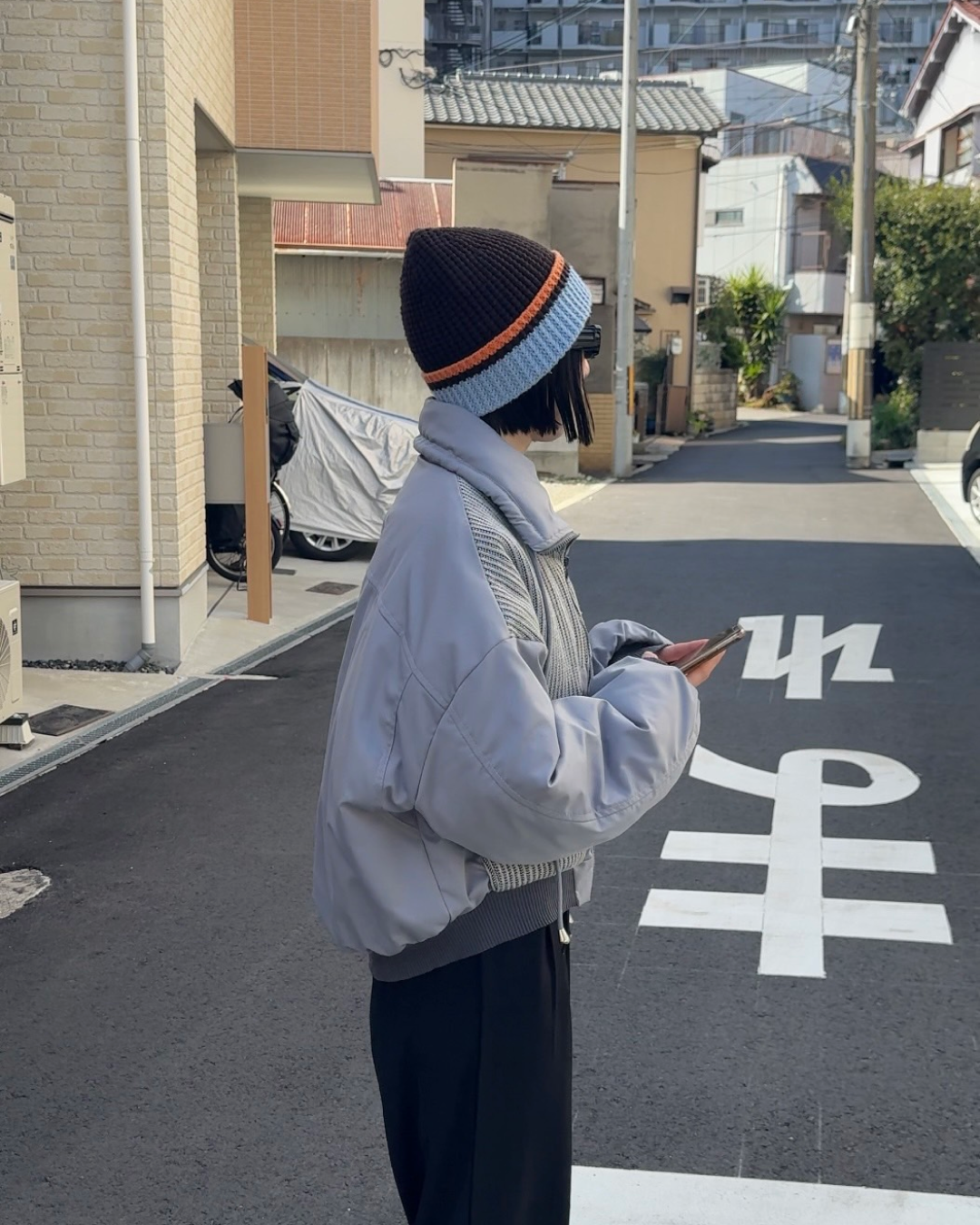 Switching short blouson C0021