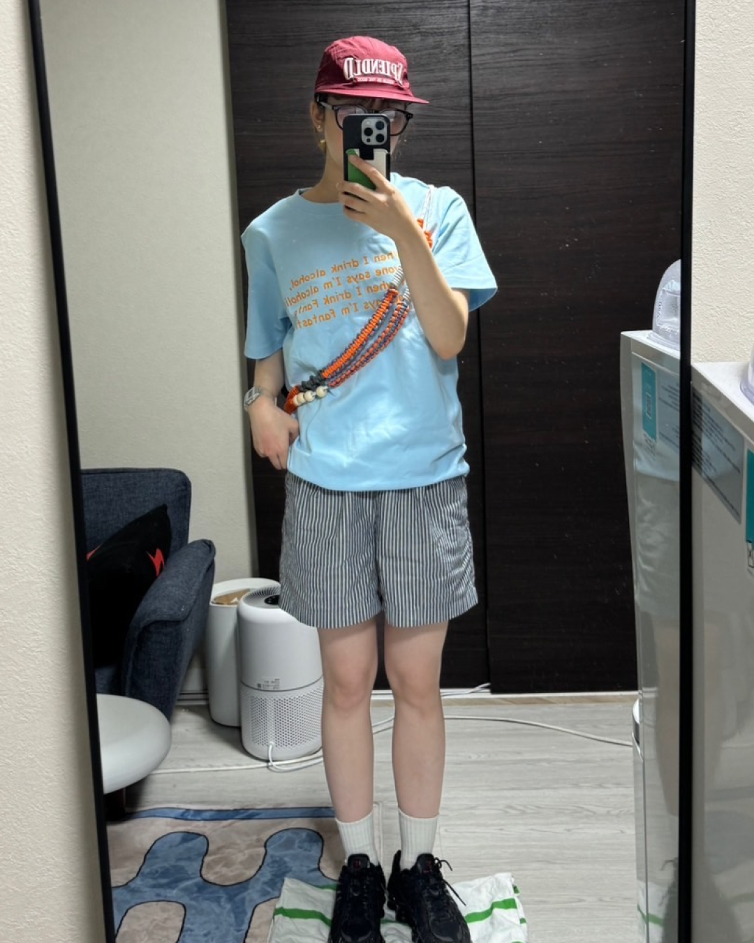 レタリングプリントTシャツ C0031