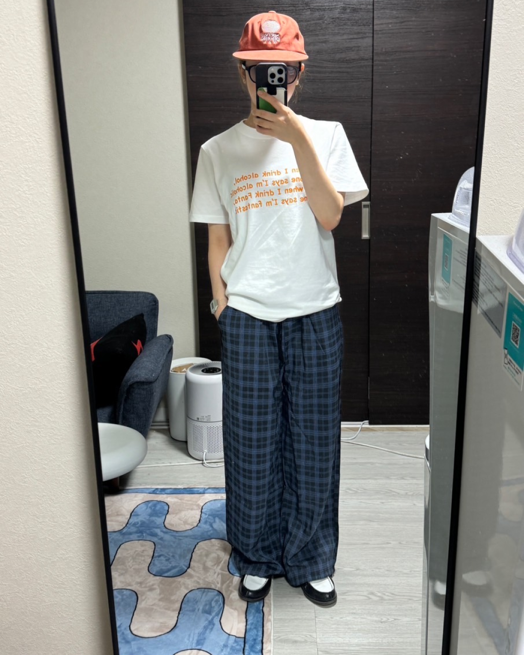レタリングプリントTシャツ C0031