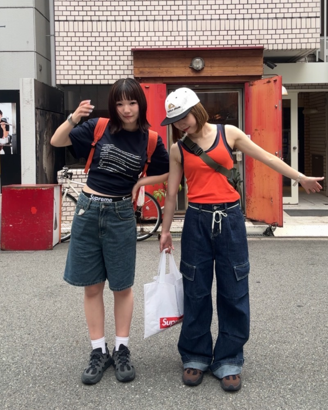 ルーズストレートポケットデニムパンツ C0036