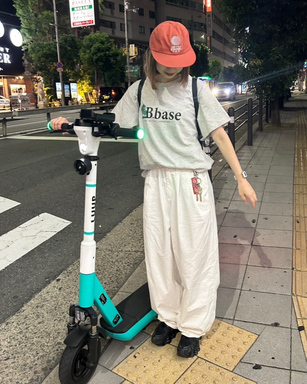 カジュアルワイドレッグパンツ C0052