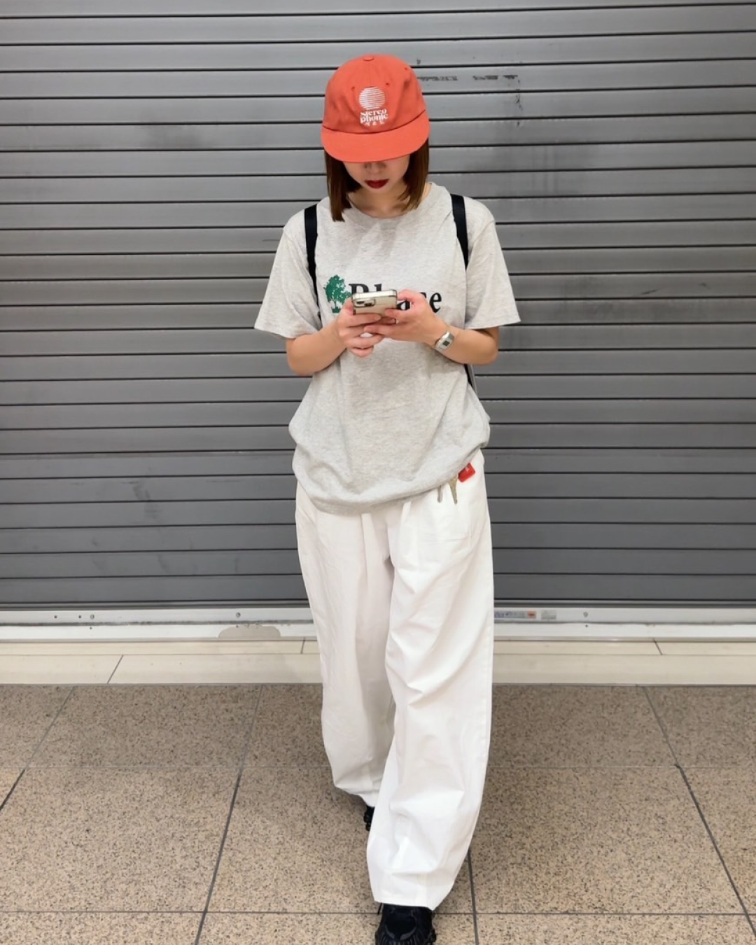 カジュアルワイドレッグパンツ C0052