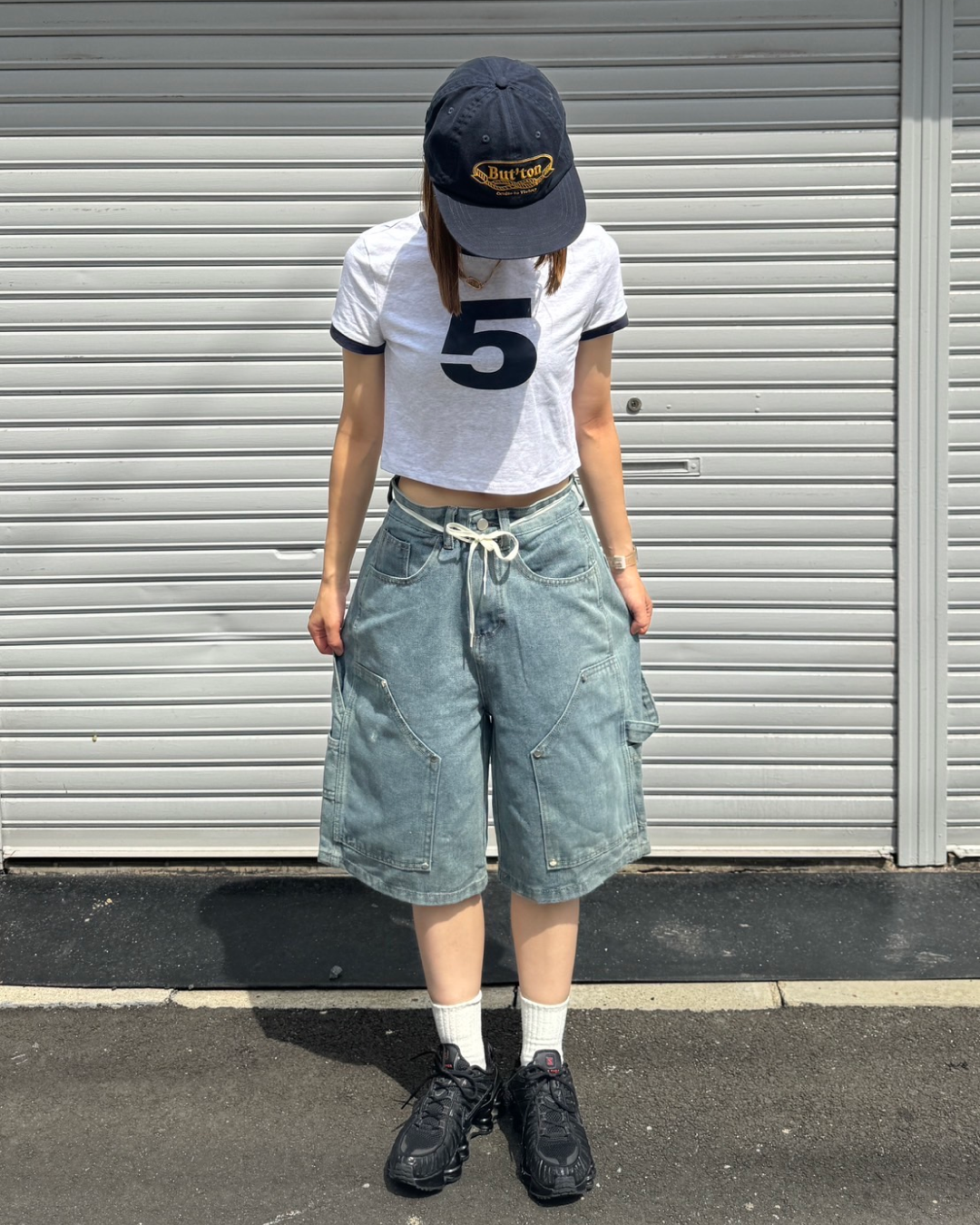 ショート丈ナンバーTシャツ C0065