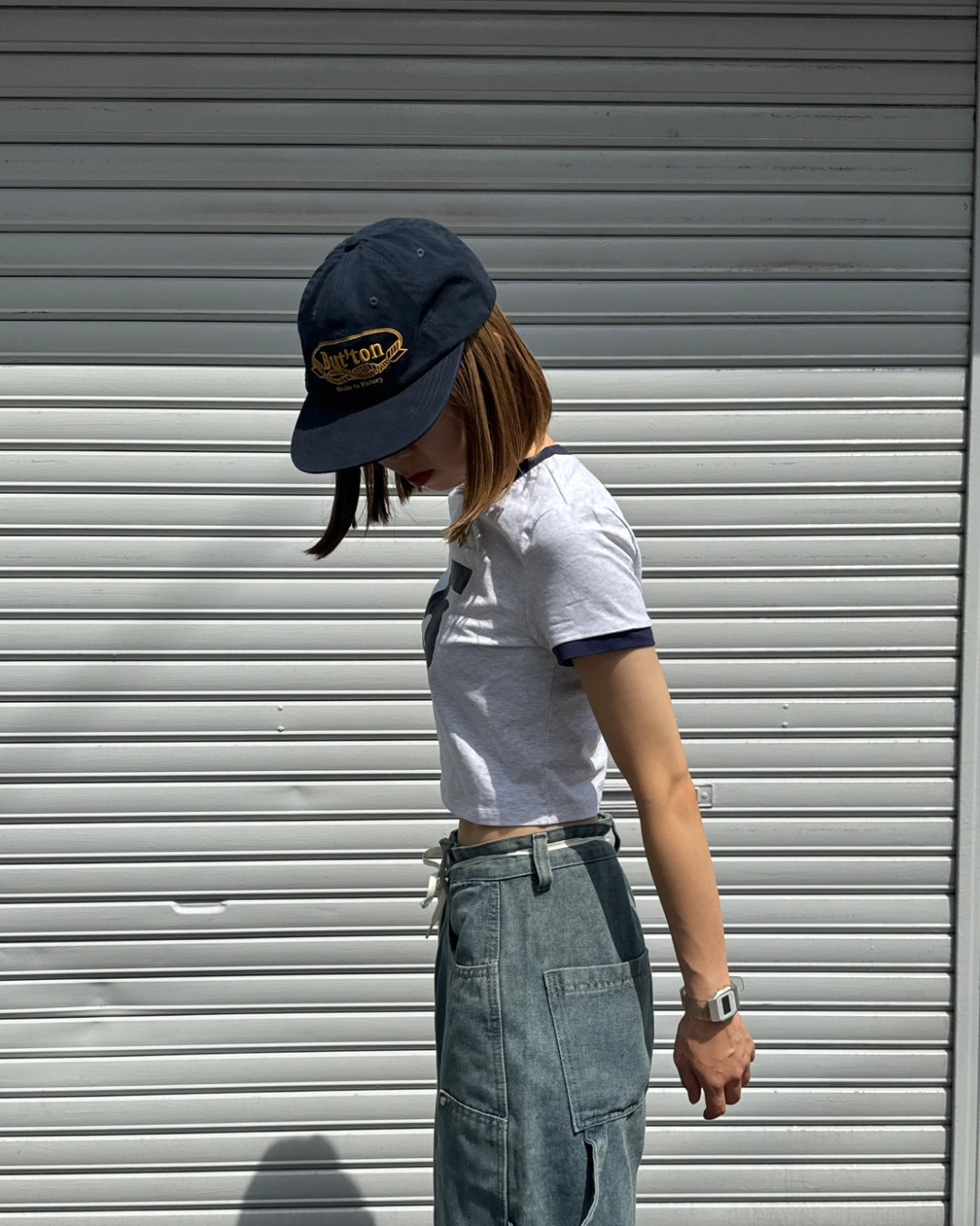ショート丈ナンバーTシャツ C0065