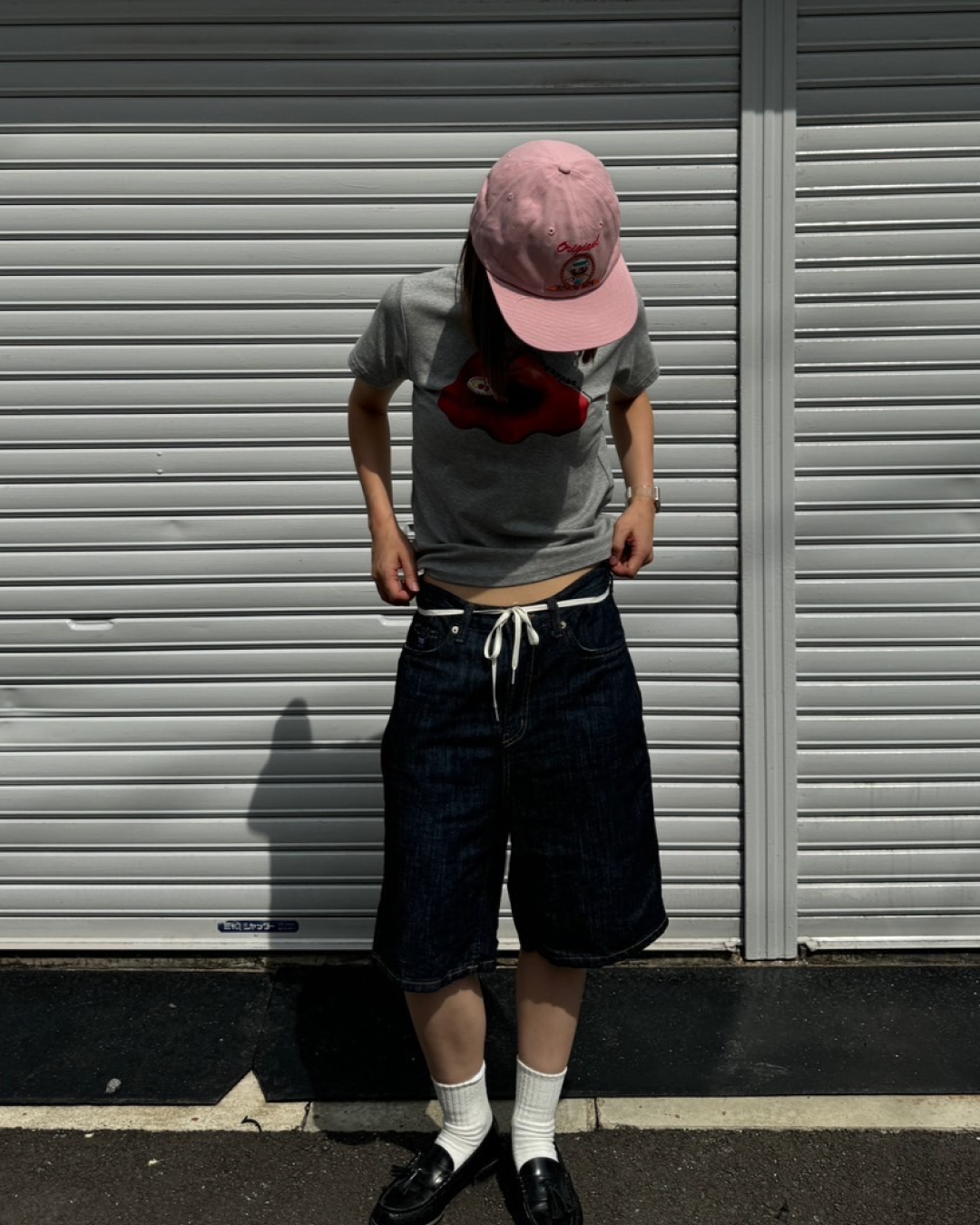 アップルプリントTシャツ C0066