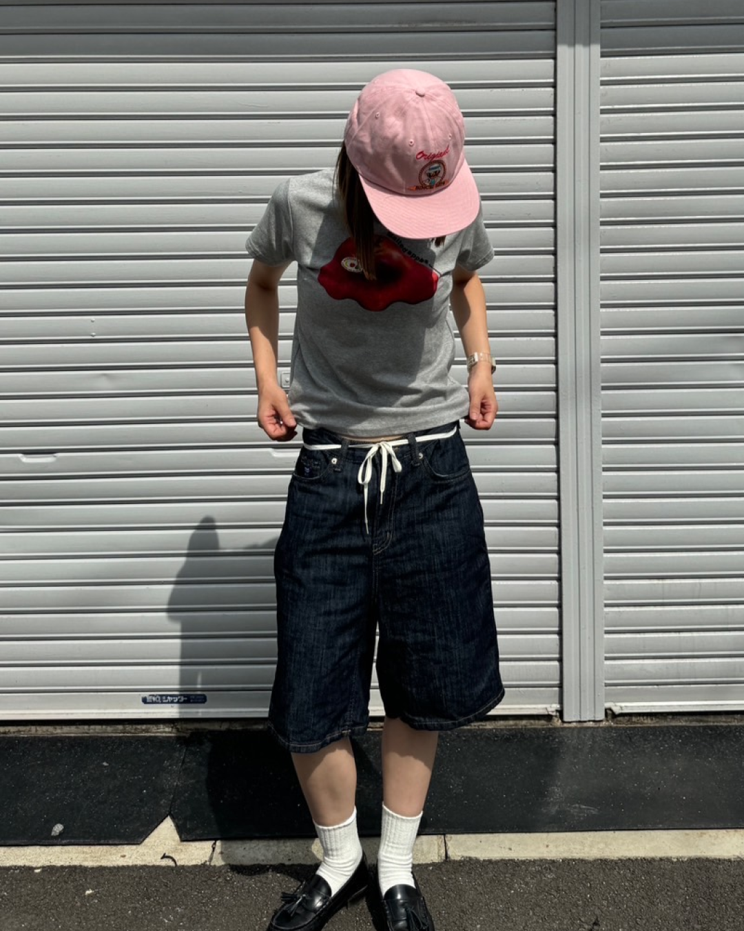 アップルプリントTシャツ C0066