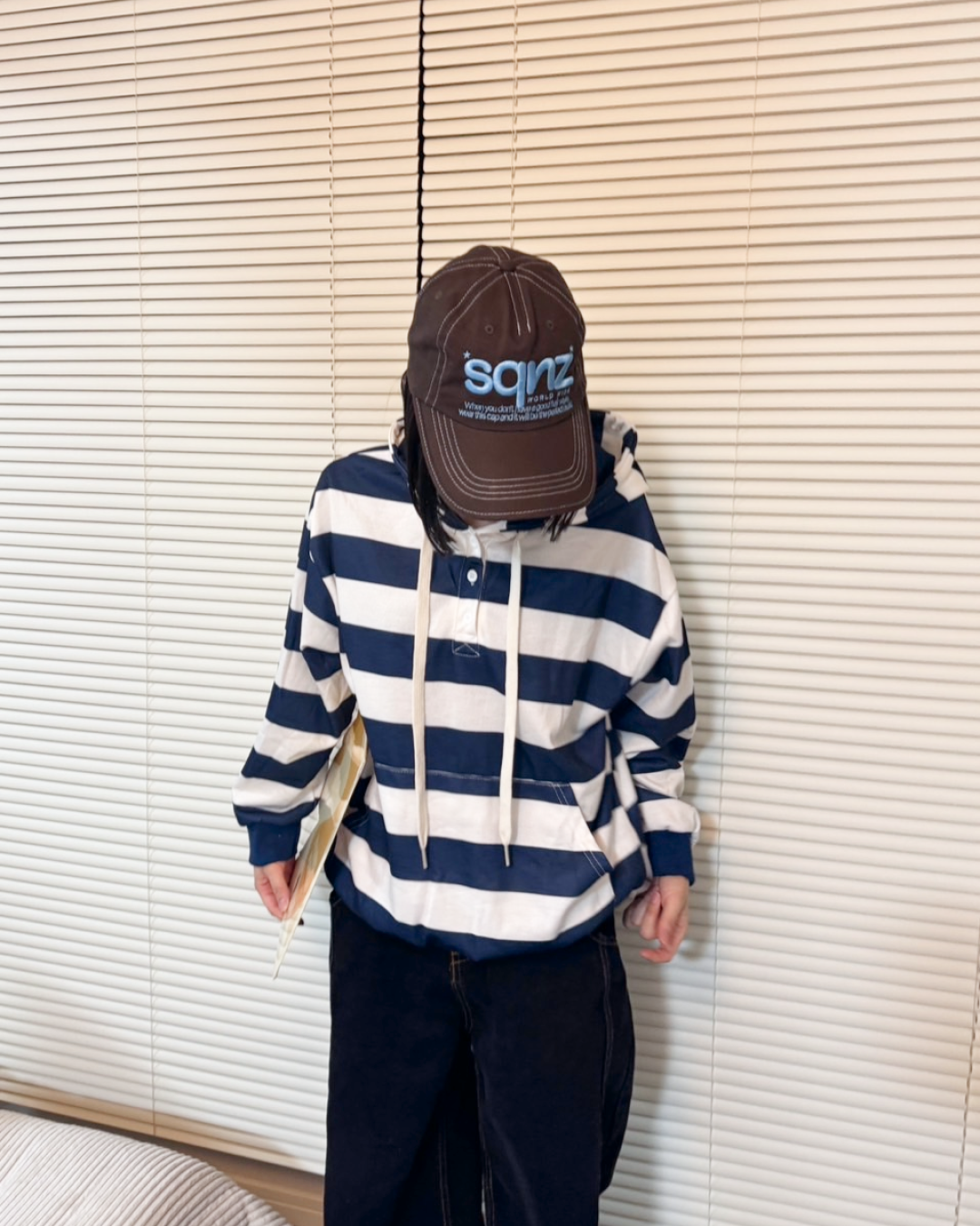 ワイドボーダーパーカー C0112