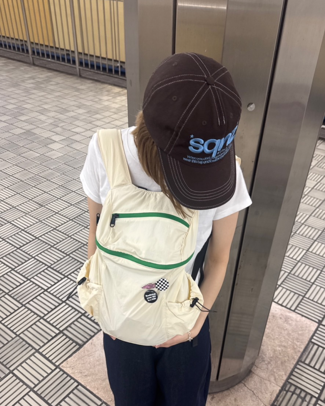 バイカラーリュックサック C1037
