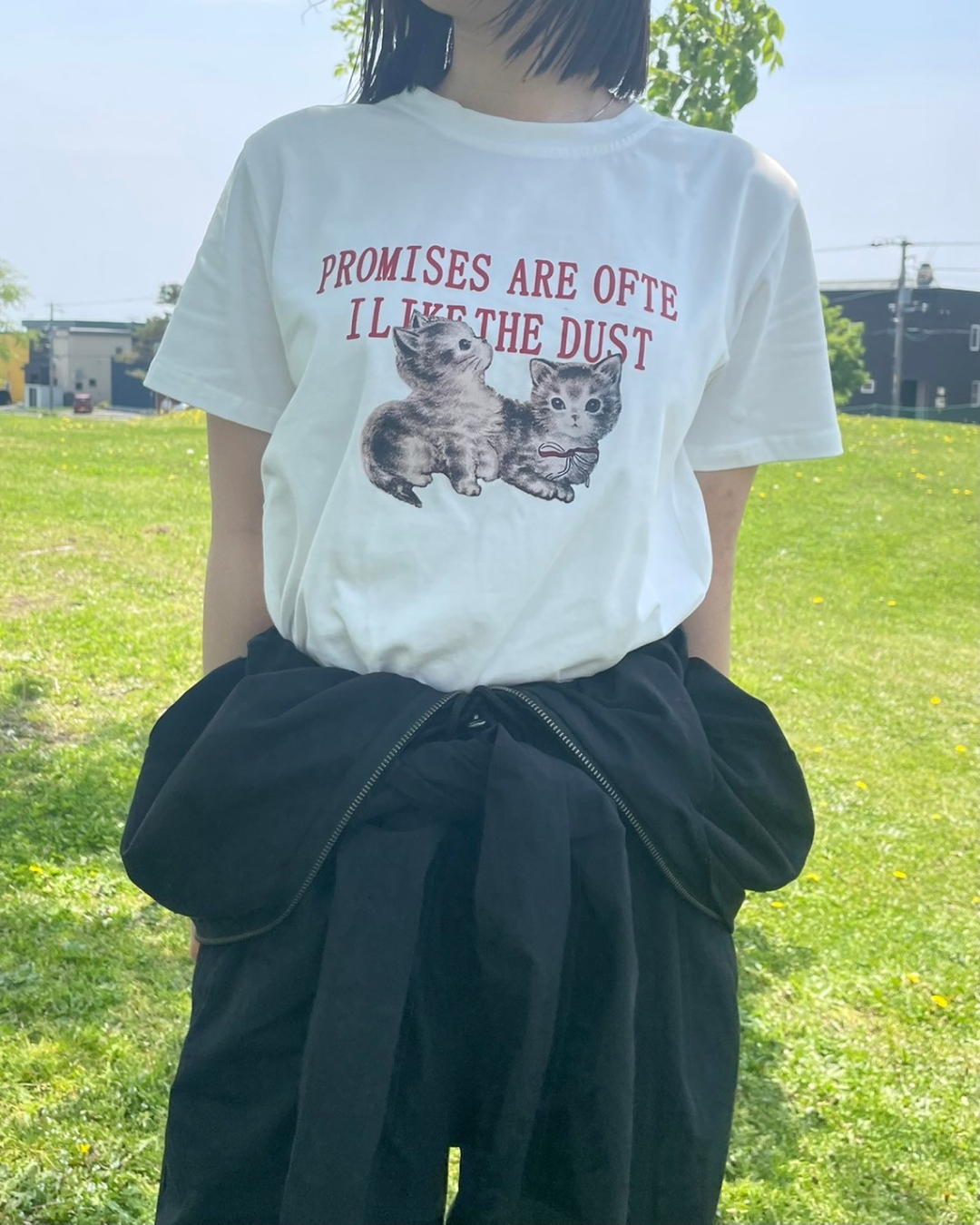 キャットプリントTシャツ CH0010