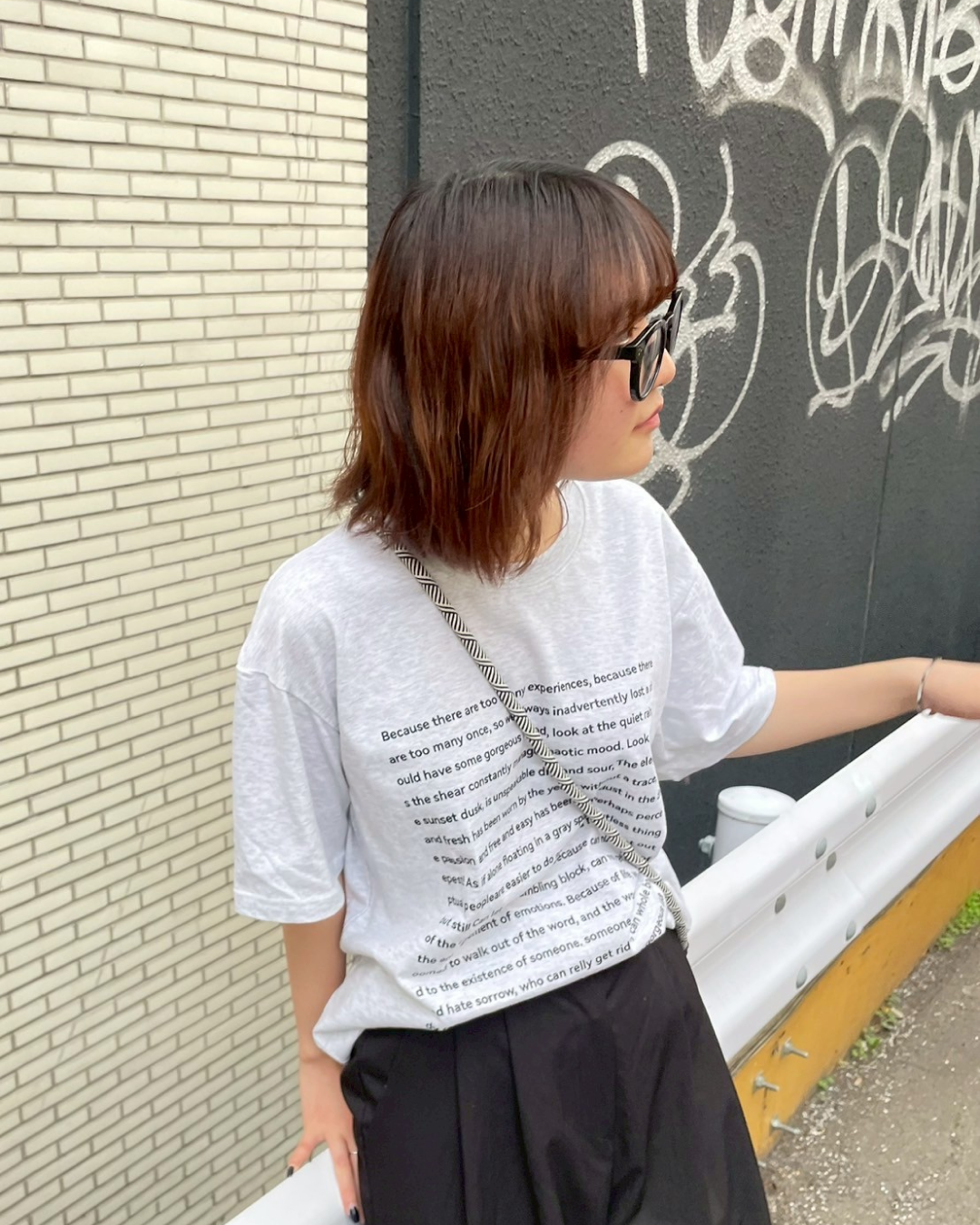 レタープリントTシャツ CH0071