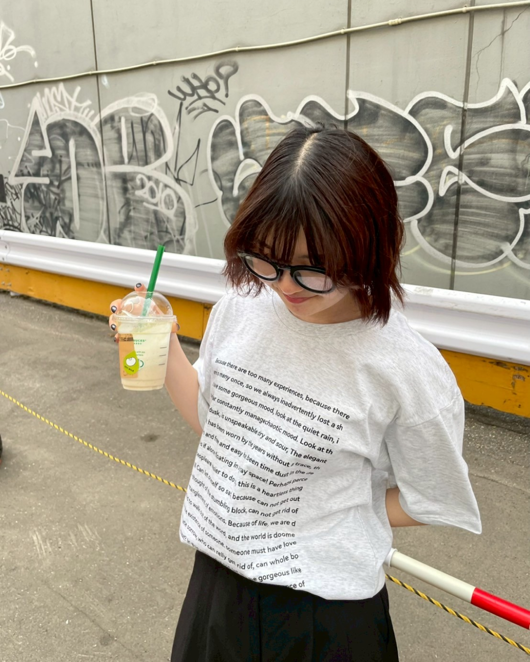 レタープリントTシャツ CH0071